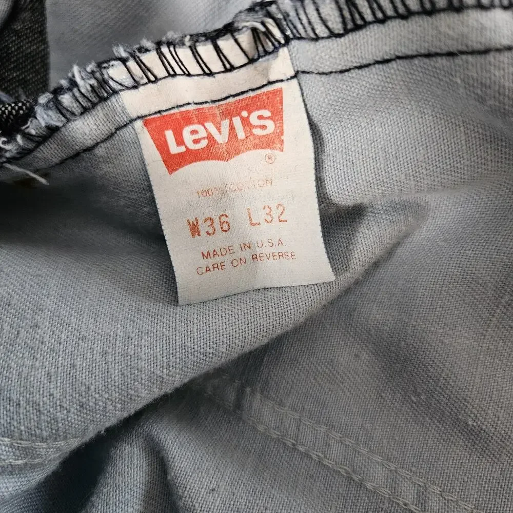 Vtg Levis SilverTab 828 Jeans Men's 33X31 (Tag 36X32) Blue Pleated Tapered